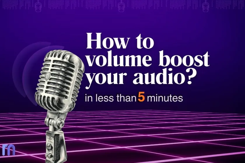volume boost to your audio using AI