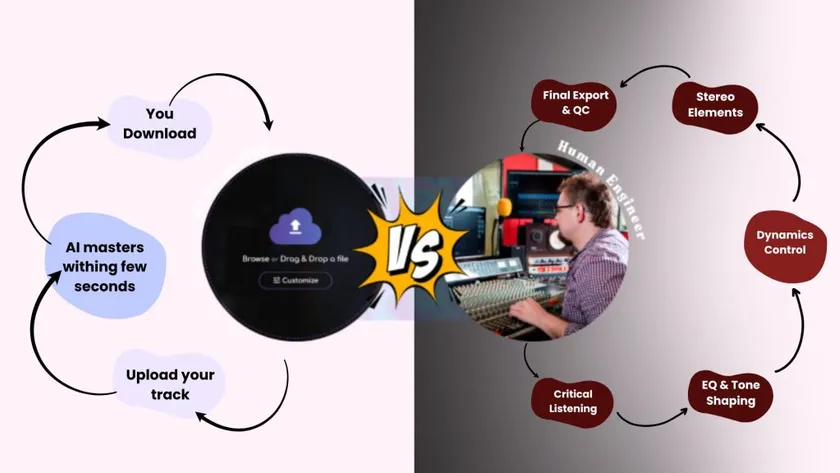 AI vs Human sound engineer