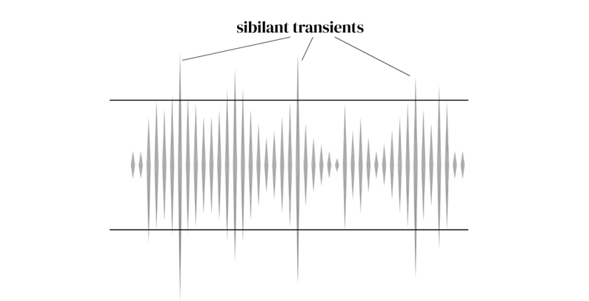 Visual representation of Sibilant Transients