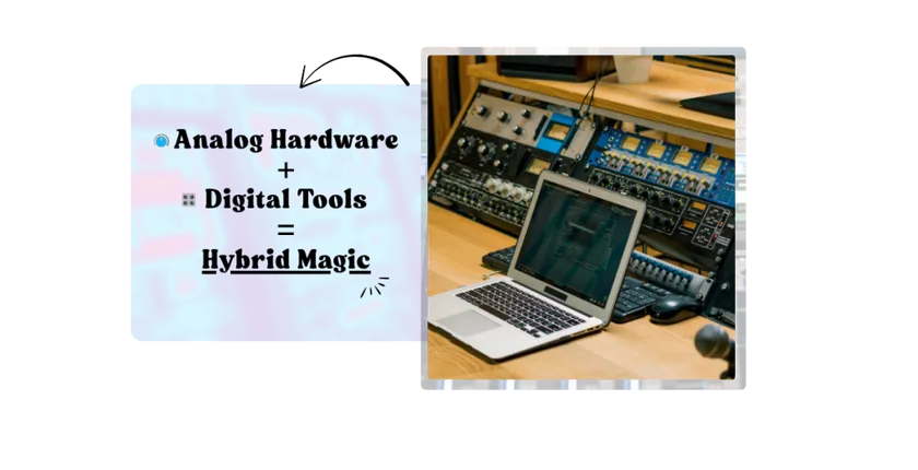 A hybrid mixing and mastering approach
