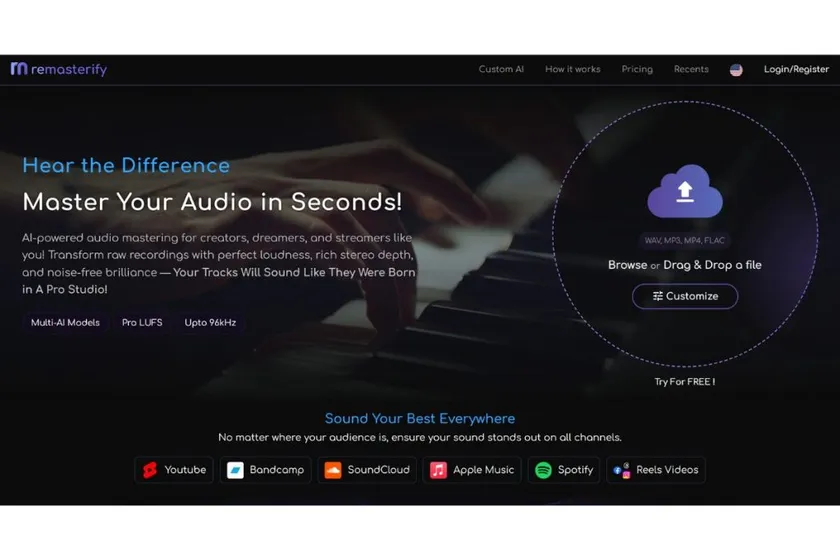 Remasterify Website