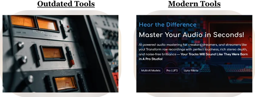The Original Master Was Done with Outdated Tools or Standards