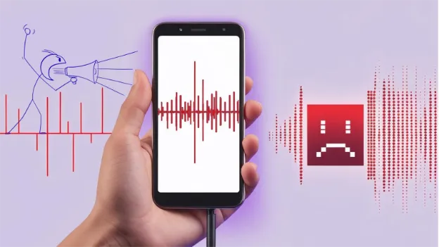 high input levels from mobile microphone