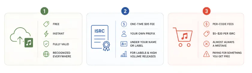 Three Ways to Get an ISRC