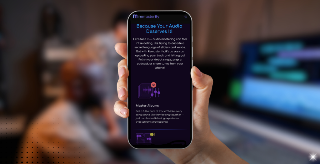 Remasterify: AI powered tool that offers Mastering on Mobile