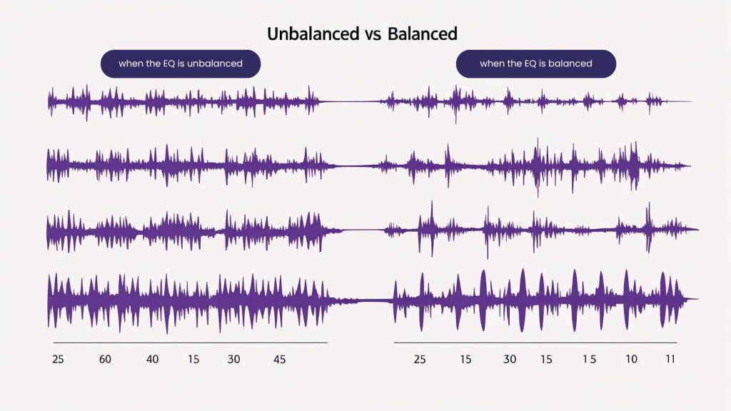 balanced vs unbalanced frequencies