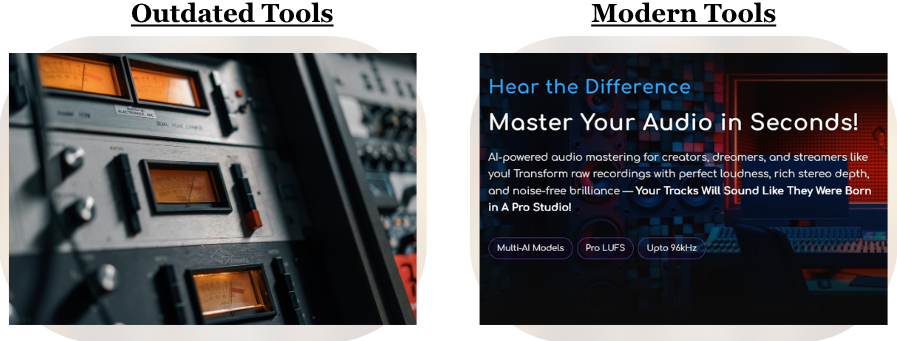 The Original Master Was Done with Outdated Tools or Standards