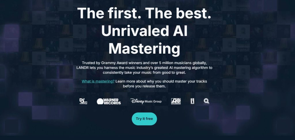 Landr mastering