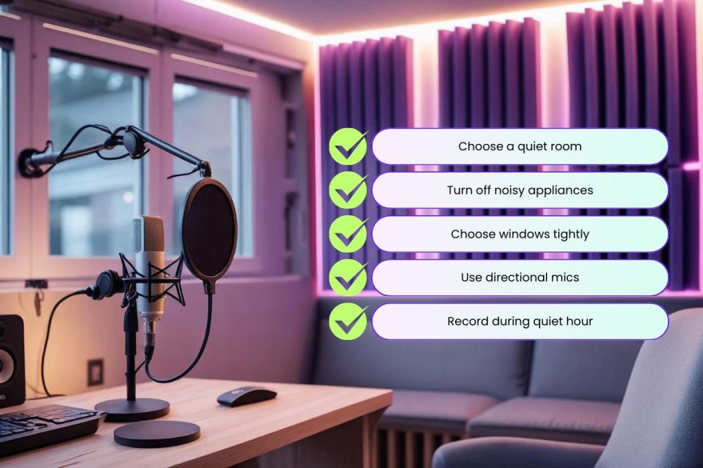 Tips to Avoid Background Noise at Source