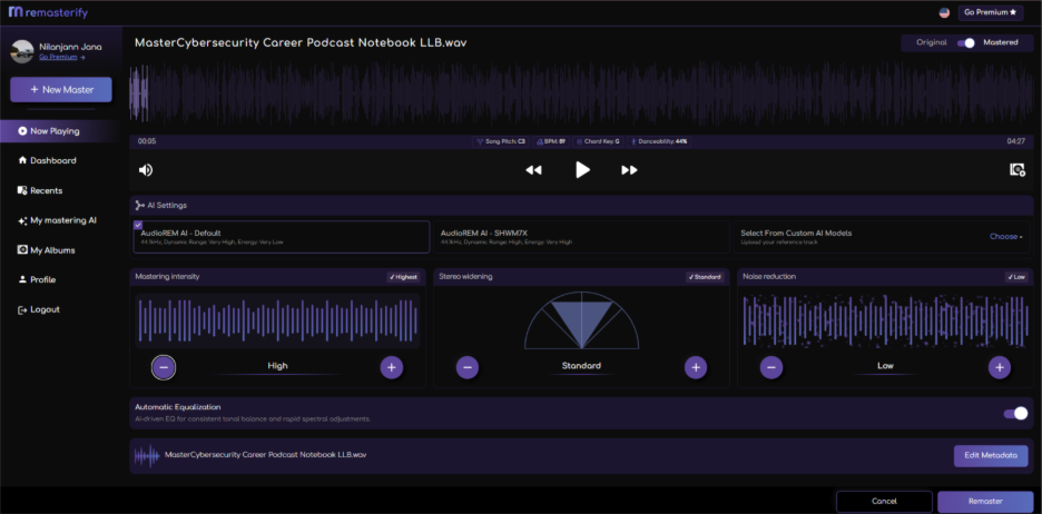 Remasterify Website