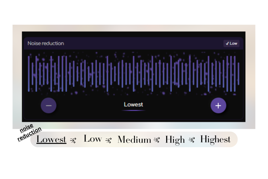 Remasterify's Noise Reduction Dial