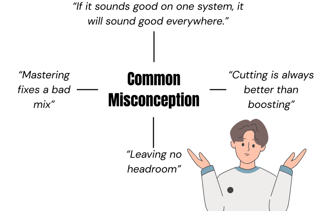 Common misconception related to mixing and mastering.