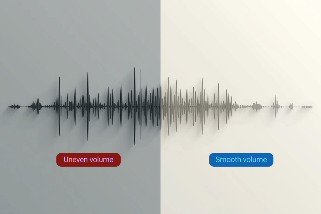 Distinction between uneven volume and smooth volume
