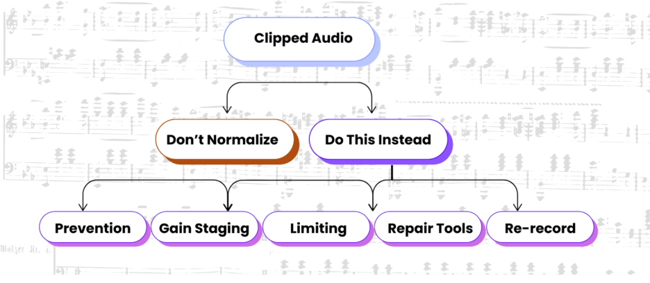 Do's and Don't's of a clipped audio.
