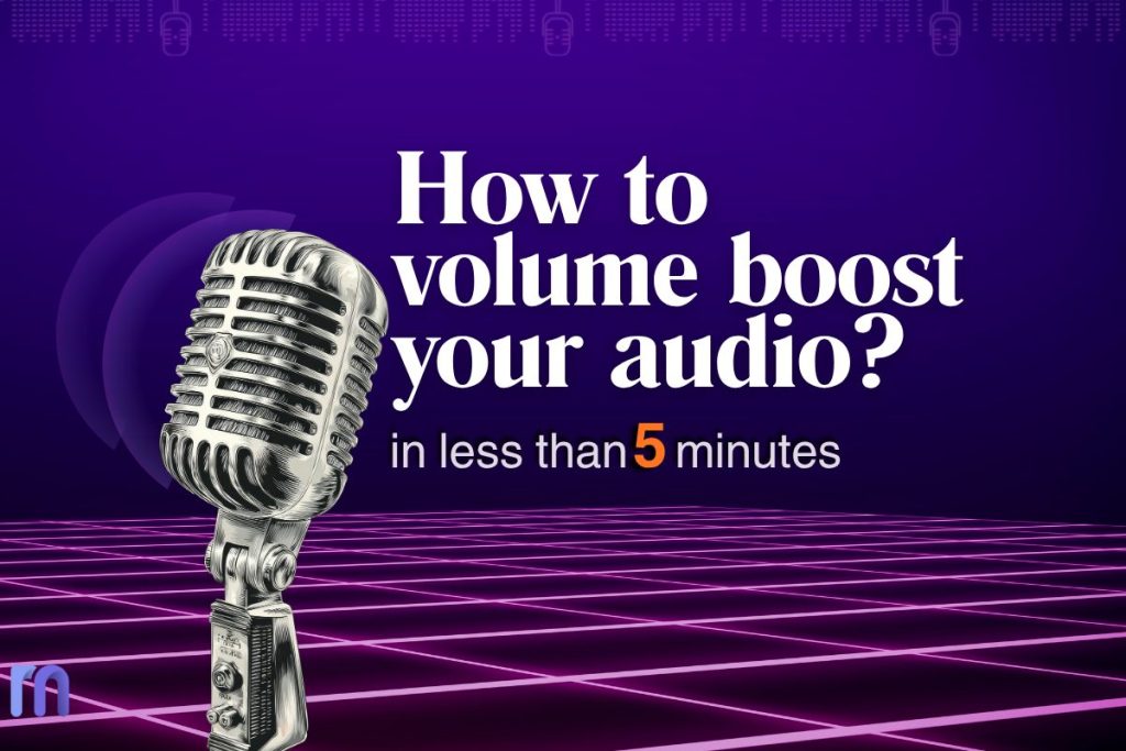 volume boost to your audio using AI