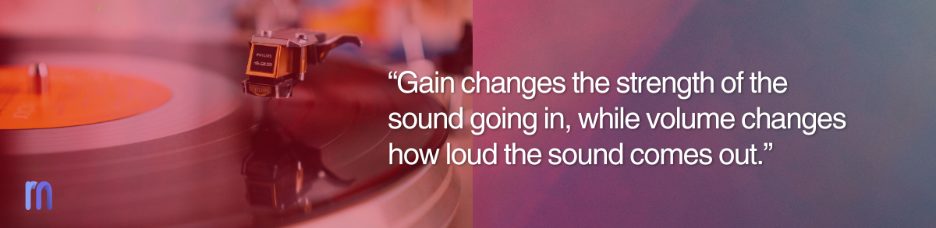 what gain and volume does 