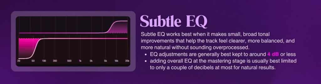 Shape the Tone with Subtle EQ